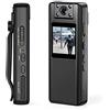 TIEOAXFT Action camera con stabilizzazione dell'immagine, videocamera A22 indossata for corpo piccolo HD 1080P schermo a infrarossi e LCD(With 32GB TF Card)
