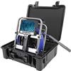 AUBEST Telecamera d'ispezione Lungo Autolivellante 23mm 512hz Trasmettitore Sonda Tubo Fognatura Scarico Ispezione Telecamera Endoscopio Periscopio 7CLD DVR Contatore-Contatore(40 m,23mm 512Hz Self)