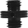 NovelGoal Adattatore da maschio a femmina da 1/4 a 3/8, adattatore convertitore per fotocamera DSLR, monitor, gabbia, treppiede, accessori per luce (da maschio 3/8 a maschio 3/8)