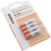 vhbw 4x Batterie Ni-MH Lunga durata - Pronte all´uso 800mAh (1.2V) compatibile con Telekom Gigaset Medion Life AVM Fritz Philips sostituisce AAA, Micro, R3, HR03