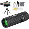 Generic Monocolo monoculare ad alta potenza, con adattatore per smartphone, treppiede e borsa portatile, per bird watching, escursionismo, concerti e viaggi
