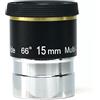 Generic Telescopio 1.25 pollici 66 gradi 6mm 9mm 15mm 20mm oculare grandangolare accessori for telescopi astronomici(15mm-Silver)