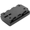 Eminchu Accoppiatore Batteria Fittizia Leggero per F550 F570 F770 F750 F970 F990, con Cavo USB Adattatore di Alimentazione Lampade per Fotocamera, Plastica Nera, 7x4,2 Cm