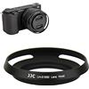 JJC - Paraluce in metallo con montaggio a vite, per Sony E PZ 16-50 mm f/3.5-5.6 OSS SELP1650 obiettivo sulla fotocamera ZV-E10 A6600 A6500 A6400 A6300 A6100 A6000 A5100 A50000