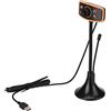 BROLEO Fotocamera esterna USB, videocamera per computer notturna con microfono USB per l'insegnamento online