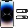 MakLuen Cover per fotocamera per telefono, webcam compatibile per iPhone 14 Pro, iPhone 14 Pro Max protegge privacy e sicurezza, non influisce sul riconoscimento facciale (nero)