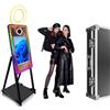 VANYA Specchio Magico Cabina Fotografica, Schermo Touch 21,5 Pollici Macchina per Selfie con Flight Case, per Noleggio Eventi Matrimoni Feste (Black, 40in photo booth)