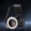 XUMIUZIY Flash Anelli Macro LED, 48 Anelli LED con Display LCD, Anelli Macro con Adattatore di Controllo Alimentazione per Fotocamere DSLR