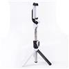 SCRUBY 2021 4 in 1 Bluetooth Selfie Stick Treppiede Selfie Stick con telecomando wireless e treppiede (bianco)