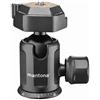 Mantona Basic TBH 2. VI - Testa a sfera panoramica a 360 gradi con piastra a sgancio rapido, portata 8 kg, peso solo 330 g, in alluminio, per treppiedi fotografici, DSLR e DSLM