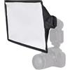 Generico Compatibile con gli Speedlite hot-shoe universali for fotocamera - Diffusore Softbox Flash portatile da 20x30 cm