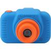 Qcwwy Fotocamera Digitale per Bambini con Doppio Obiettivo, Videocamera HD 1080P, Ricaricabile Tramite USB, Zoom 8X per Bambini (BLUE)