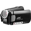 STRAFBRG Fotocamera digitale, Videocamere 4K Vlog for video Videocamere digitali for visione notturna IR 1080P 60FPS for fotografia di blog Per le riprese di video di Blogger