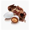 Papa Dolce Amaro Confetto bianco Ciocco Golosone Confetti Papa Kg 1 - Mandorla tostata ricoperta di cioccolato gianduia - Senza glutine