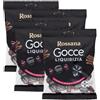 CAIYA 4X Rossana Fida Gocce di LIQUIRIZIA, Caramelle Ripiene alla Liquirizia Incartate Singolarmente Senza Glutine VEGAN 175g [4 Confezioni]