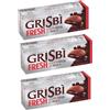 MENDOSA X3 Grisbi Fresh, Biscotti al Cioccolato da Frigo, Frolle Ripiene di Crema, 135g