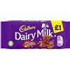 Cadbury 1 € Barretta di cioccolato singola 120g (latte lattiero-caseario Daim)