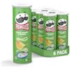 Pringles - Sour Cream and Onion Crisps - 200 grams x 6 packs - Stackable potato-based chips - Savory snack with sour cream & onion taste - Resealable Container