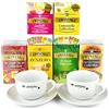 Twinings PZ 250 BUSTINE TE' + 2 TAZZE TWININGS CERAMICA +2 PIATTINI TISANE CAMOMILLE TWININGS EARL GREY TEA ENGLISH BREAKFAST INTENSE PREMIUM DETEINATO