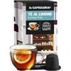 La Capsuleria TÈ LIMONE (80 Capsule) compatibili con Nespresso, 8 box da 10 capsule, dal gusto fresco e agrumato, ideale per una pausa rilassante e rigenerante, senza glutine