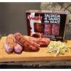 Wolf, Salsiccia di Sauris alla Brace, 4 pezzi, Affumicatura con Legno di Faggio, Carne di Suino Accuratamente Selezionata, Senza Glutine, Sottovuoto, 250 g (min. netto garantito)