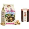 Nostre Montagne Prodotti Tipici Valle d' Baci di Dama 200gr + Crema spalmabile alle Nocciole e cacao 150g