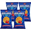 CAIYA 4X San Carlo Highlander Patatine al Gusto Pomodoro Tomato or Nothing! 70g [4 Confezioni]