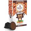 Eurocali 64 Capsule Caffè Gusto Nocciolone Compatibile con Nescafé Dolcegusto per Baciato Caffè Aromatizzato alla Nocciola Cialde Linea Dolce Gusto