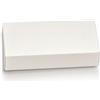 Generic Scatola bomboniera 10 scatole per bomboniere 12x5x3 cm cassetto con divisorio Interno portaconfetti Porta Confetti BOMBONIERA (Fibra Bianco)