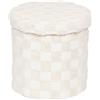 ATMOSPHERA CREATEUR D'INTERIEUR - Pouf Pieghevole pasti Bianco d38x38cm