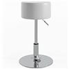 Vicco Sgabello Design, Bianco, 33.5 x 67 cm per tavolo da toeletta, regolabile in altezza con rivestimento in similpelle resistente
