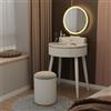 Vicco Tavolo da toilette Gesa, Bianco, 60 cm