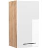 Vicco Pensile da cucina Fame-Line, Bianco lucido, 40 cm, per la combinazione con altri moduli della serie Fame-Line