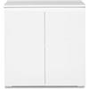 AVANTI TRENDSTORE Femie - Comó/cassettiera in legno laminato con 2 ante a battente nel colore bianco opaco, fa parte della serie di mobili Femie. Dimensioni LAP 80x80x40 cm.