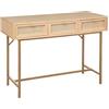 ATMOSPHERA CREATEUR D'INTERIEUR - Consolle a 3 cassetti rayo con canna di rattan l110cm