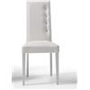 Stilprojectstore 2 Sedie da pranzo soggiorno moderne Made in Italy - Dream (Bianco)