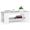 AKORD | Tavolino da Salotto in Legno - KAMI | Tavolo da Caffè | Coffee Table | Tavolini Basso Moderno | Consolle Ingresso | Arredamento Casa | 120 x 45 x 50 cm | Bianco