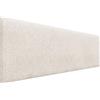 DHOME Testiera Imbottita Liscia Esclusiva Serie Luxury Edition da Parete Acustica Fonoassorbente per Letto e Camera da Letto (Ethnic White, 160cm, 4cm Spessore)
