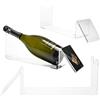 Danieli | Portabottiglie Vino Design in Acrilico Trasparente | Cantinette Portabottiglie di Vino | Mobili Portabottiglie da Bar per la Casa (Set 3 Pz con Portaetichetta)
