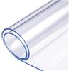 XCKJYDCDB Tovaglia Impermeabile in 1.5 mm PVC Trasparente, Copritavolo Trasparente Rettangolare, Protezione da Tavolo Tagliabile, Copri Tavolo per Cucina (70x120cm/27.56x47.24in,A)