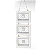 XGAGHB Utilissimi Gicos - Portafoto multiplo decorativo con cornici in legno, da parete, per 3 foto da 15 x 10 cm, verticale da Appendere