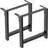 Wiltec Base per tavolo 90x72 cm verniciatura a polvere nero Telaio per tavoli gambe tavolo