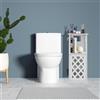 LANTUS Mobiletto bagno, mobiletto per WC, mobiletto per WC, in MDF, portaoggetti per bagno, cassetto, vano, salvaspazio, piccoli spazi-24 * 22 * 56cm - Bianco