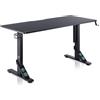 VALK Skuld - Scrivania Gaming Ergonomica 136 x 60 cm, Scrivania Gamer con Porta Bicchiere e Gancio per Cuffie, Regolabile in Altezza, Gestione Cavi, Solida ed Elegante, Fino a 100kg (Nera)