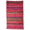 GURU SHOP Guru-Shop Tappeto Patchwork Leggero, Trapunta Patchwork 100x160 cm - Rosso-multi, Cotone, Tappeti e Tappetini
