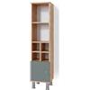 Vicco Mobiletto bagno Fynn, Verde, 30 x 130.6 cm porta piccola, per riporre accessori da bagno e come complemento a Fynn