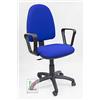 Stil Sedie Stilsedie - Sedia Ergonomica da Ufficio con Braccioli fissi, sedie e schienale Regolabile con contatto permanente e pistone a gas, Design Ergonomico per Scrivania e Uso Domestico - Mod Torino (blu)