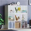 Vida Designs Durham - Libreria a cubo per soggiorno, libreria, mobili per casa e ufficio (9 cubi, bianco)