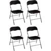 HOUSE COLLECTION SEDIA PIEGHEVOLE (4 NERO)