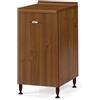 Linea Azzurra Base 40 Mobili Cucina Componibile con 1 Anta e 2 Ripiani in Legno Made in Italy H85xL40xP50 cm Elegante Funzionale Facile da Montare (Noce Antico)